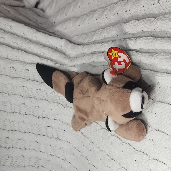 🕸Vintage Ty Beanie Baby Original Ringo the Raccoon 1995 P.V.C. Pellets - Picture 2 of 11